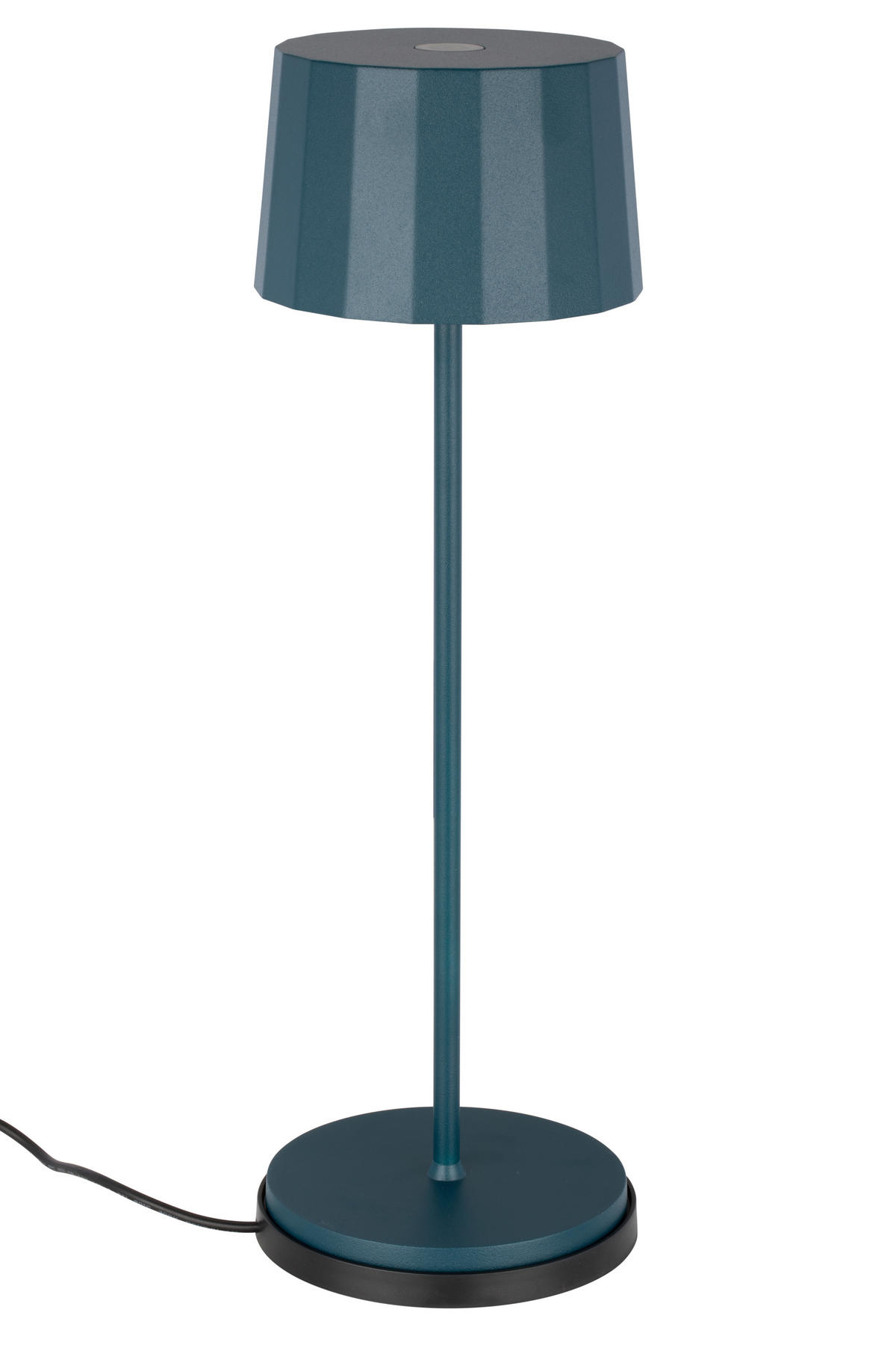 NABÍJATEĽNÁ STOLNÁ LAMPA, dotykový stmievač, 11/35 cm  - modrá, Trend, kov/plast (11/35cm) - Dieter Knoll