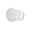 WANDSPIEGEL 90/60/2,5 cm  - Schwarz, Basics, Glas/Metall (90/60/2,5cm) - Xora