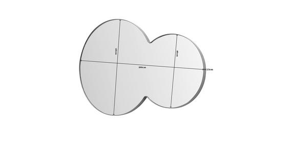 WANDSPIEGEL 90/60/2,5 cm  - Schwarz, Basics, Glas/Metall (90/60/2,5cm) - Xora