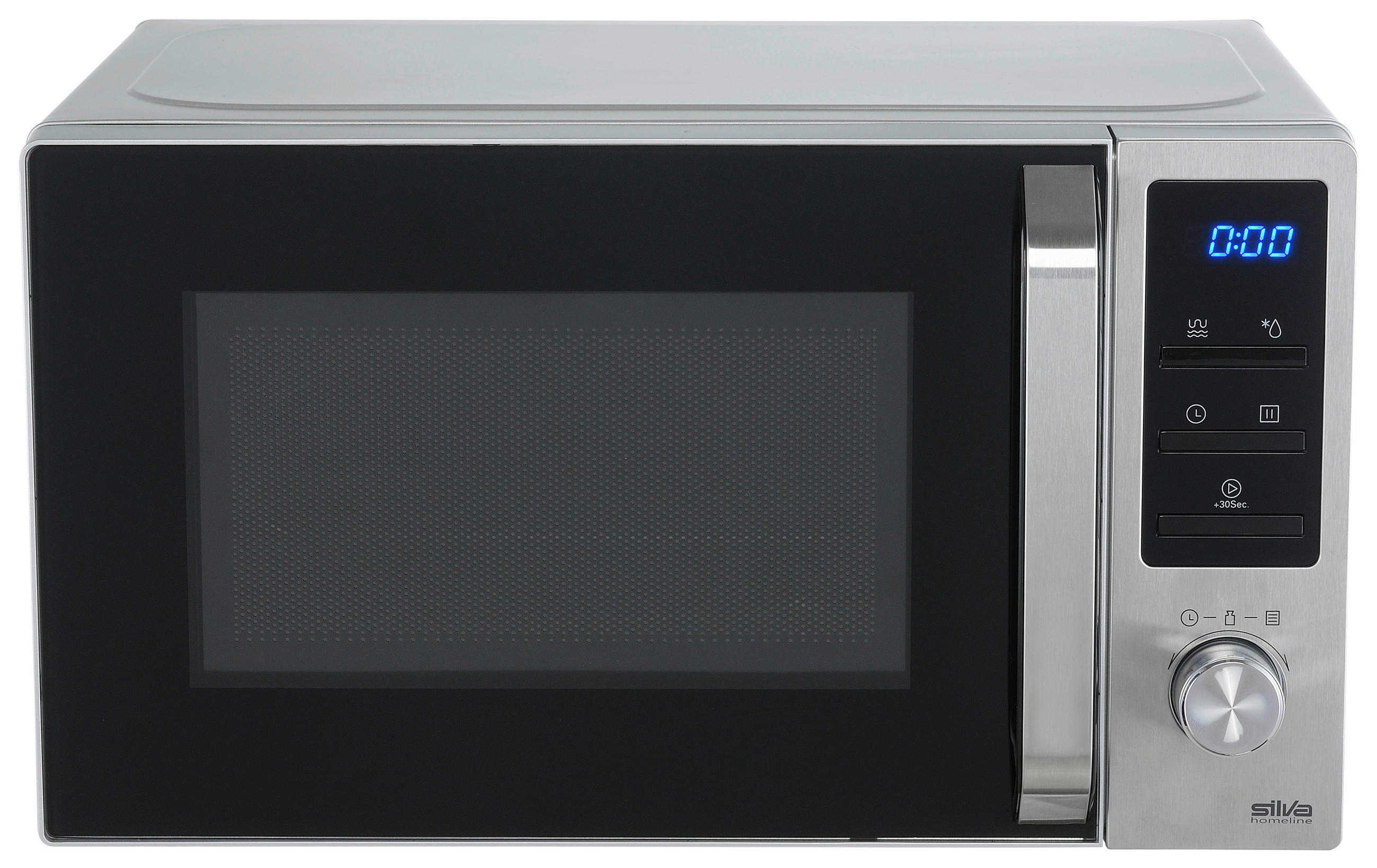MIKROWELLE 432006  - Edelstahlfarben/Schwarz, Trend, Kunststoff (44/25,3/35cm) - Silva Homeline