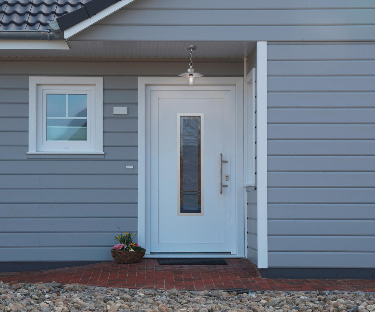 AUSSENHÄNGELEUCHTE - Silberfarben, Konventionell, Glas/Metall (27.5/26cm) - Elstead Lighting