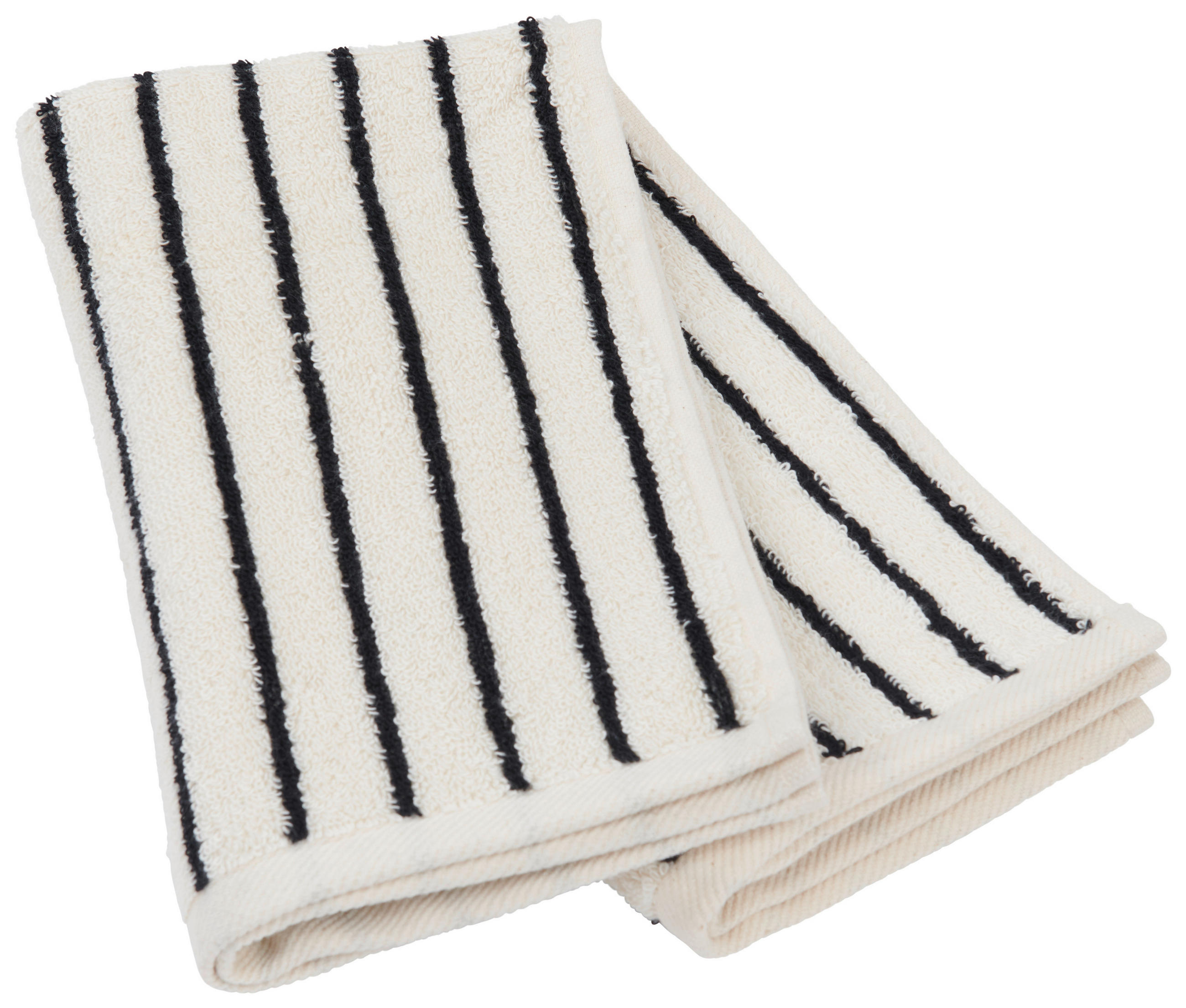 Dieter Knoll SADA RUČNÍKŮ PRO HOSTY, 30/50 cm, černá, ecru