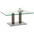 COUCHTISCH in Metall, Glas 110/70/46-65 cm - Edelstahlfarben/Beige, Design, Glas/Kunststoff (110/70/46-65cm) COUCHTISCH in Metall, Glas 110/70/46-65 cm - Edelstahlfarben/Beige, Design, Glas/Kunststoff (110/70/46-65cm)