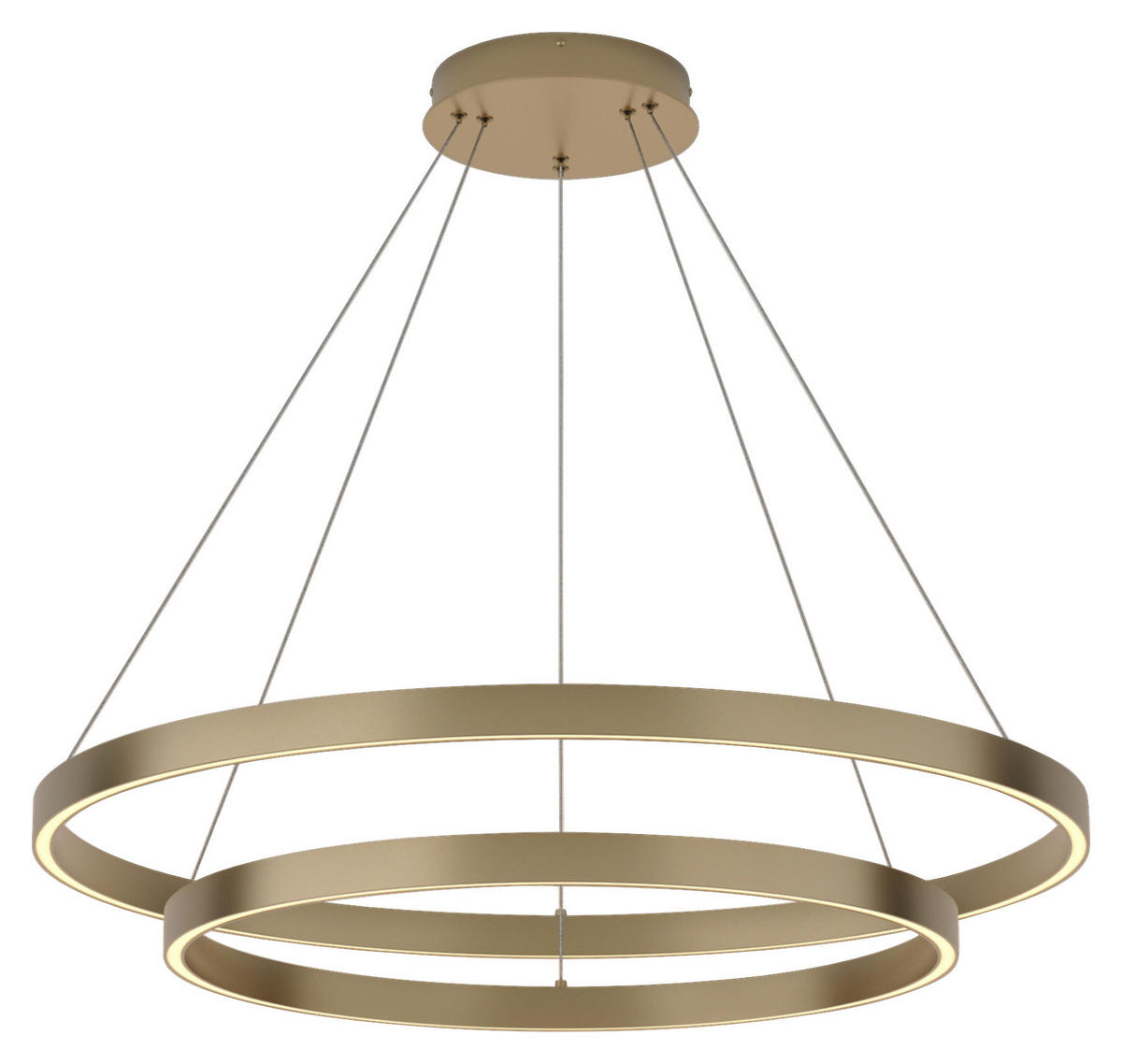 PENDELLEUCHTE 80/100/80 cm   - Messingfarben, Basics, Metall (80/100/80cm) - MAYTONI