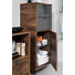SEITENSCHRANK - Eichefarben/Grau, MODERN, Glas/Holzwerkstoff (39/95/33cm) - Xora SEITENSCHRANK - Eichefarben/Grau, MODERN, Glas/Holzwerkstoff (39/95/33cm) - Xora