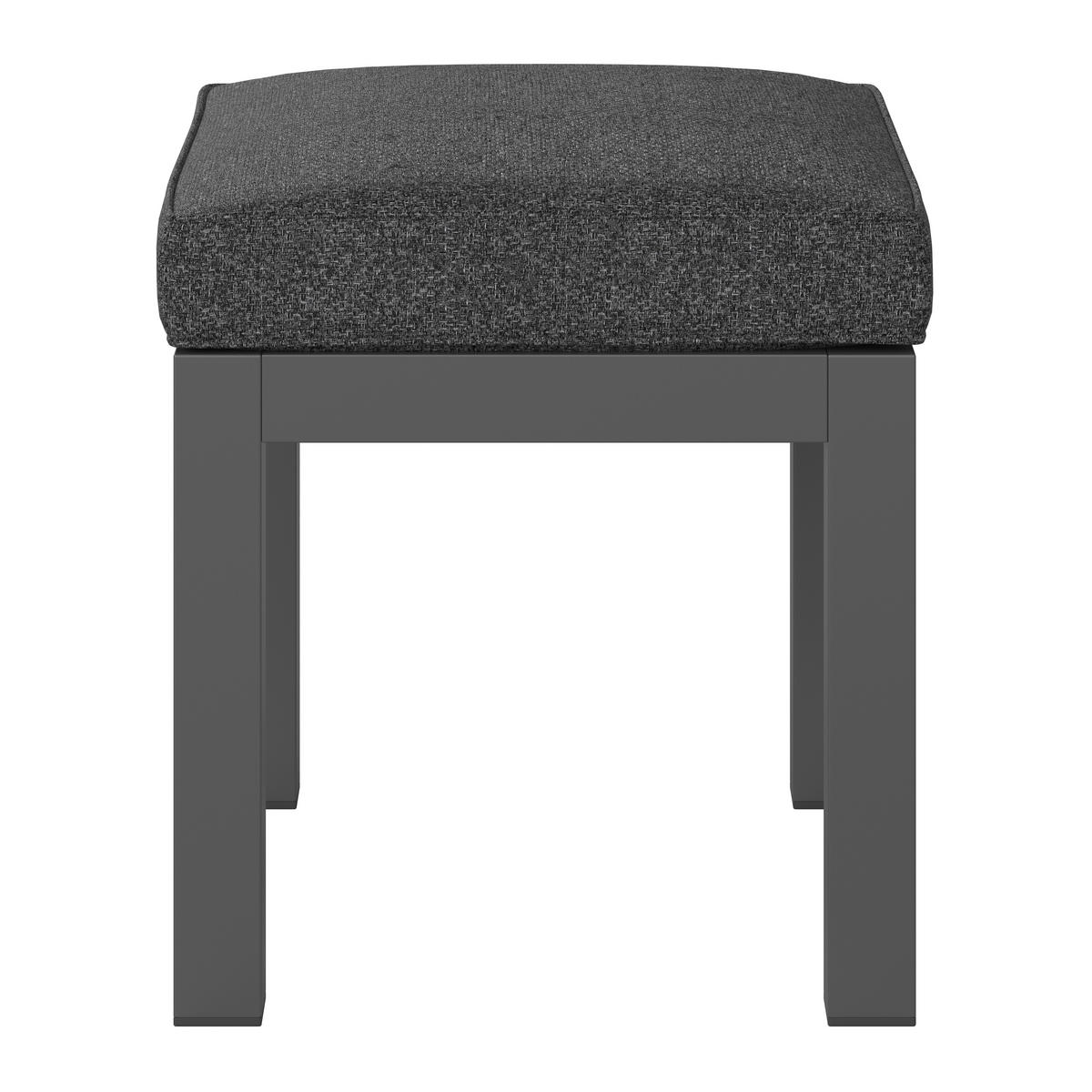 LOUNGEGARNITUR 4-teilig  193/193 cm  Aluminium  - Anthrazit/Schwarz, MODERN, Keramik/Textil (193/193cm) - Beldano