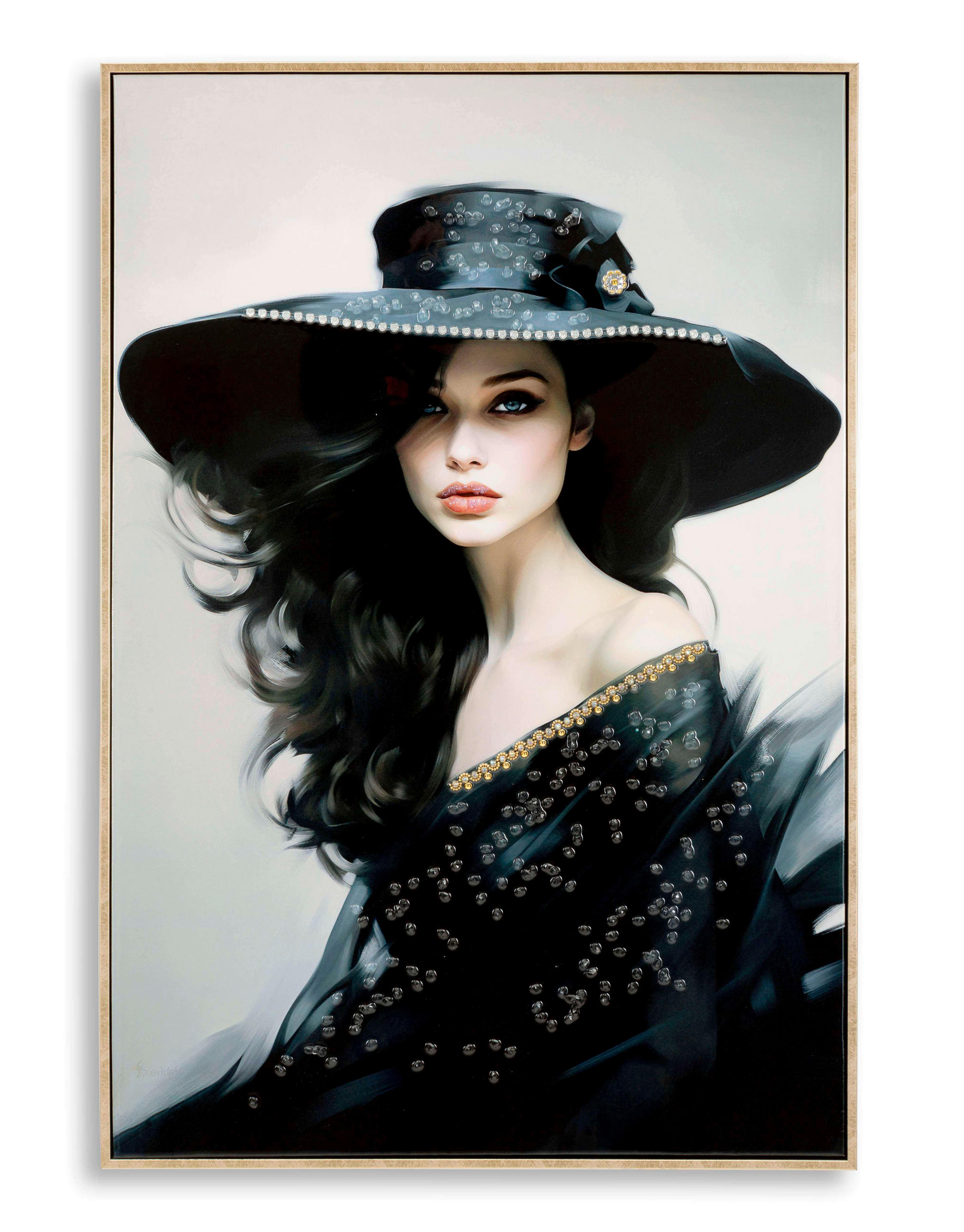 LEINWANDBILD Frauen  - Goldfarben, Basics, Holz/Kunststoff (62/92/4cm)