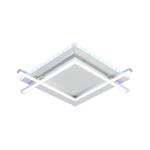 LED-DECKENLEUCHTE    48/48/6 cm  - Alufarben, Trend, Kunststoff/Metall (48/48/6cm) - Novel