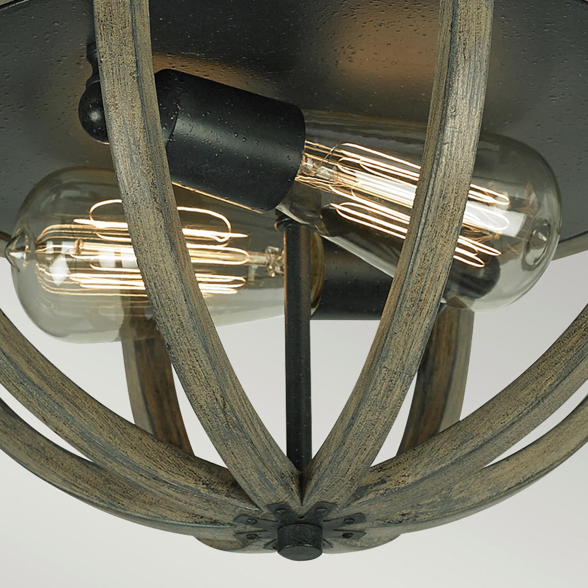 DECKENLEUCHTE  33/17.8 cm    - Eichefarben, Konventionell, Holz (33/17.8cm) - Elstead Lighting