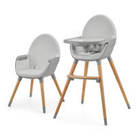 HOCHSTUHL Fini 2  - Grau, Basics, Leder/Holz (55/96/58.5cm) - Kinderkraft