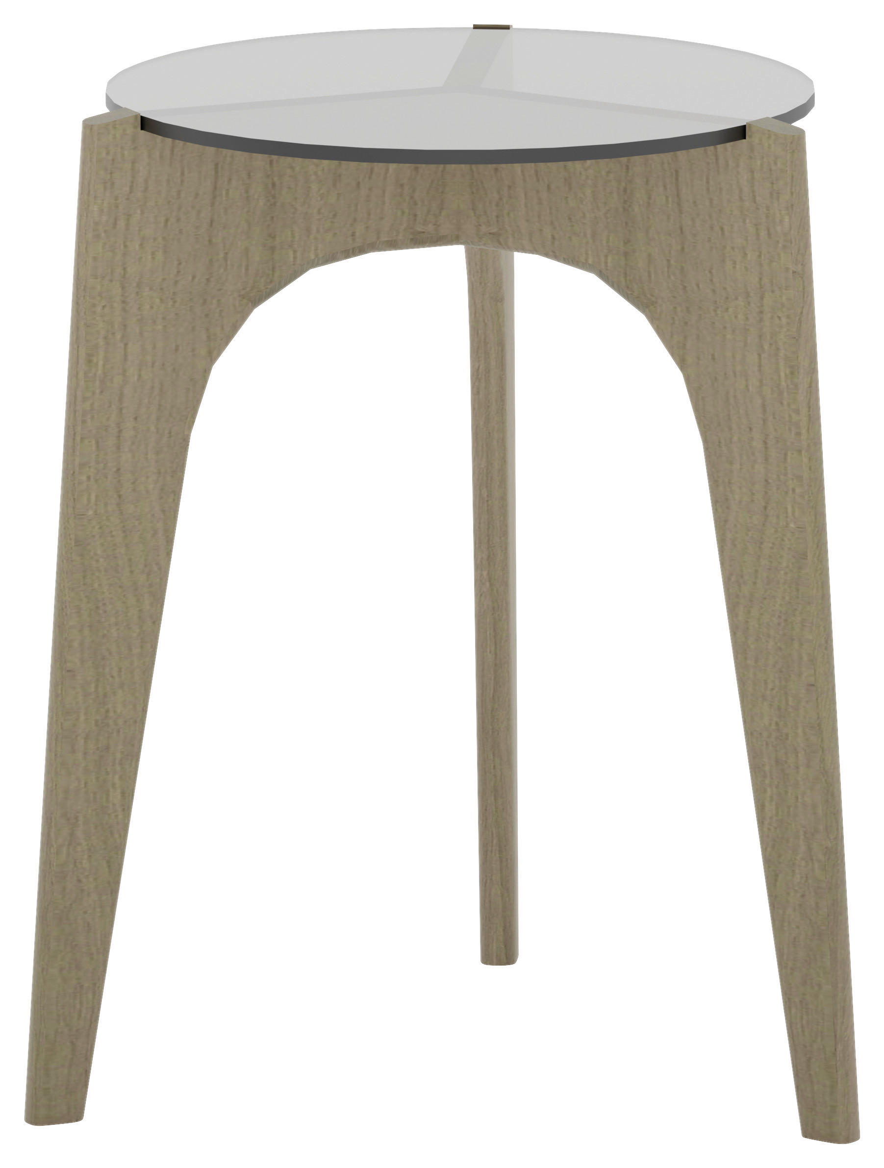 PRÍRUČNÝ STOLÍK, divoký dub,  - divoký dub, Design, drevo/sklo (46/56/46cm) - Voglauer