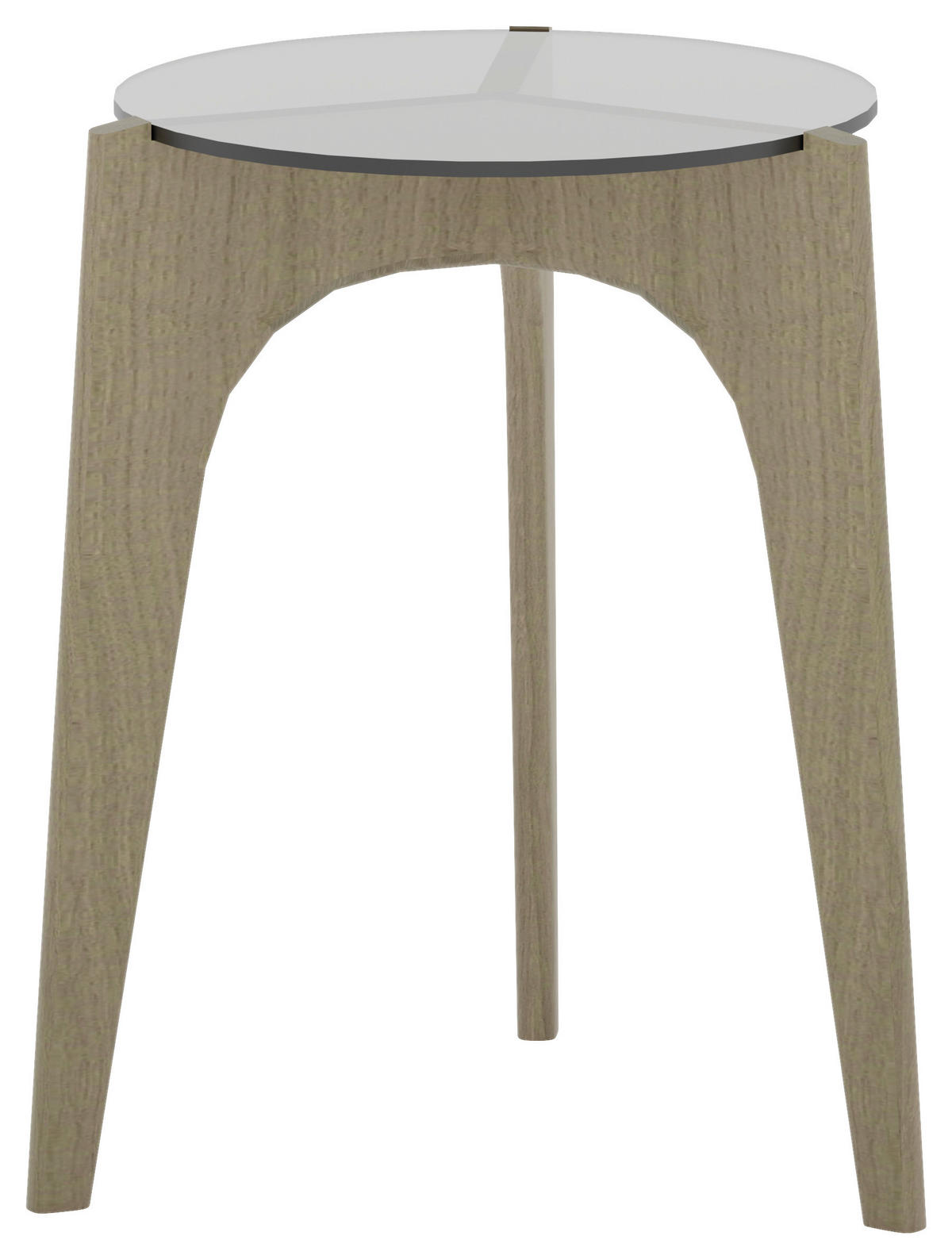 PRÍRUČNÝ STOLÍK, divoký dub,  - divoký dub, Design, drevo/sklo (46/56/46cm) - Voglauer