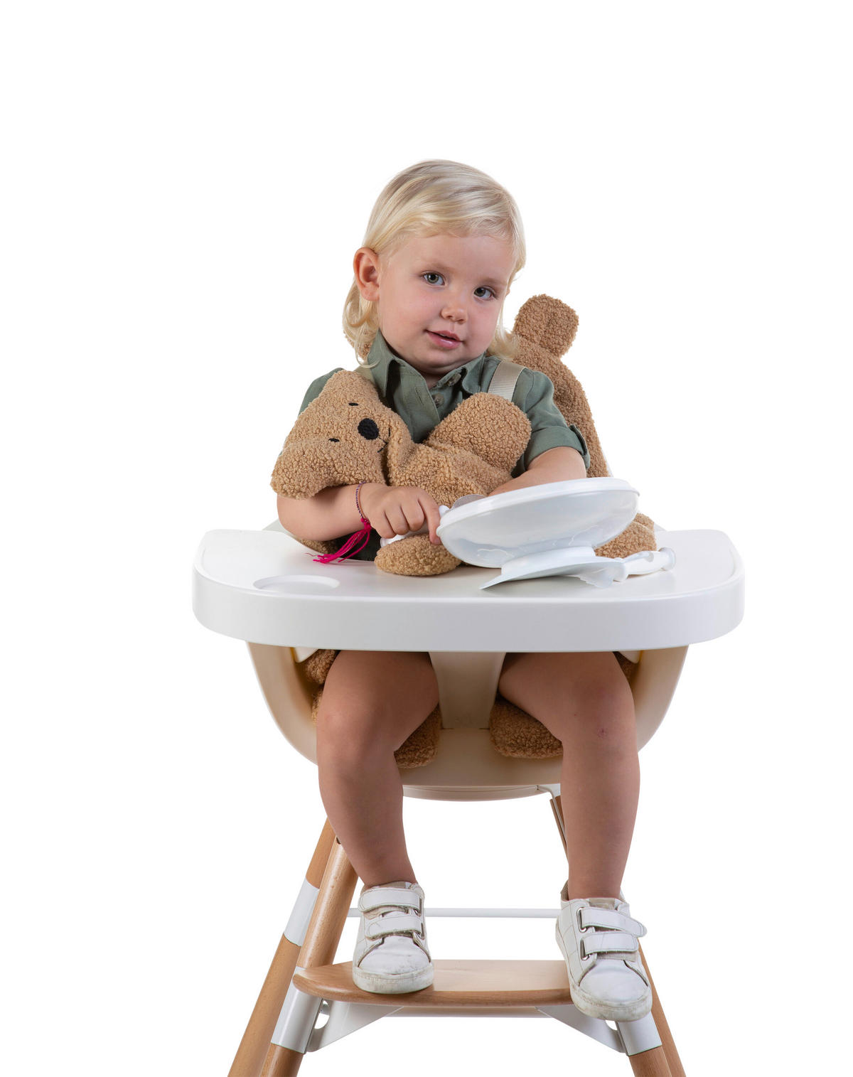 HOCHSTUHLEINLAGE Evolu Teddy Braun  - Braun, Basics, Textil (65/2,5/58cm) - Childhome