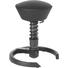BÜROHOCKER Schwarz - Anthrazit/Schwarz, Basics, Leder/Metall (58/45-66cm) - AERIS