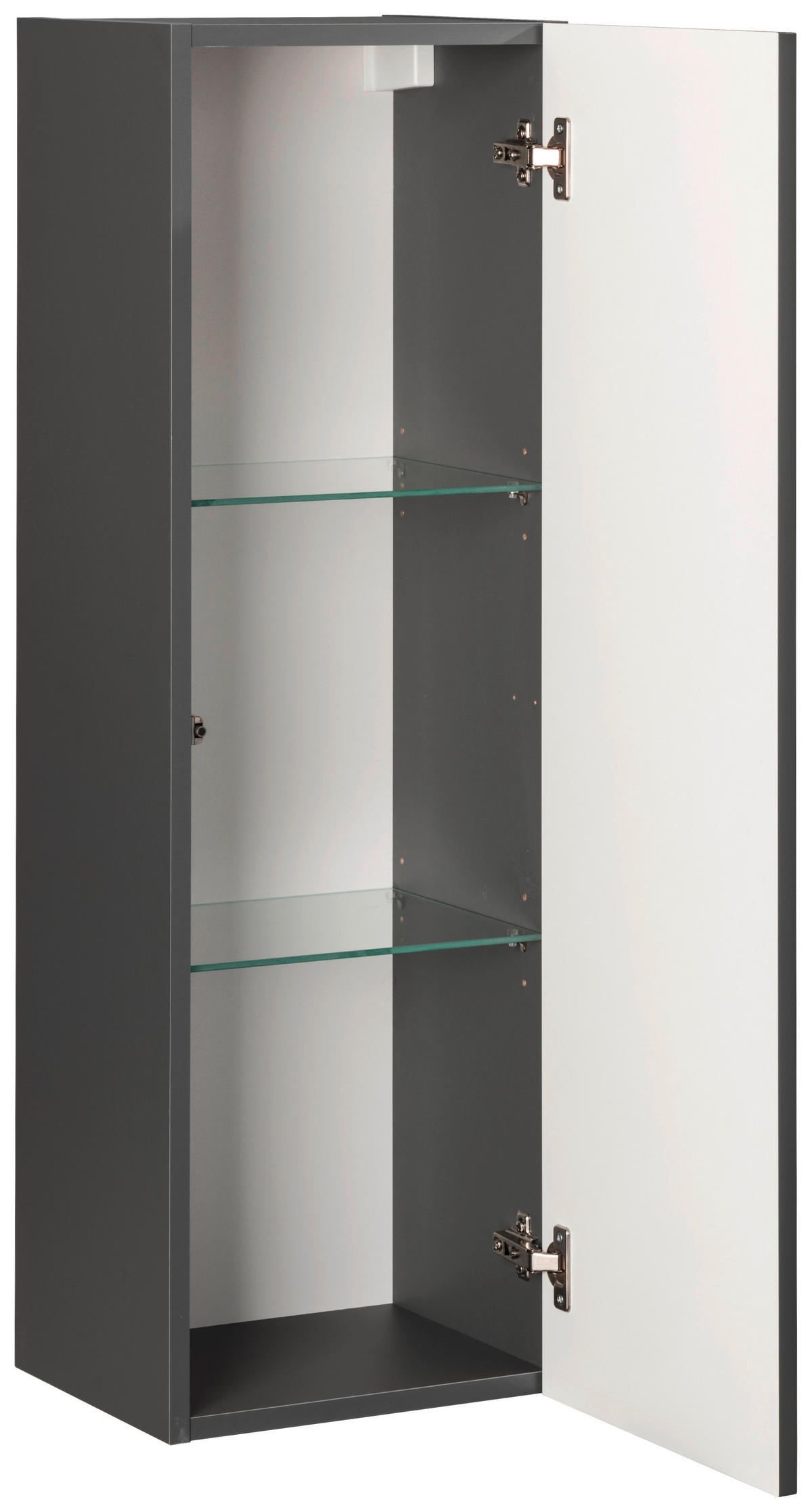 UNTERSCHRANK 33/102/28,5 cm   - Grau, MODERN, Glas/Holzwerkstoff (33/102/28,5cm) - MID.YOU