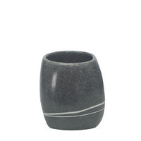 KELÍMEK NA ZUBNÍ KARTÁČEK tmavě šedá - tmavě šedá, Basics, plast (8,5/9,5cm) - Kleine Wolke