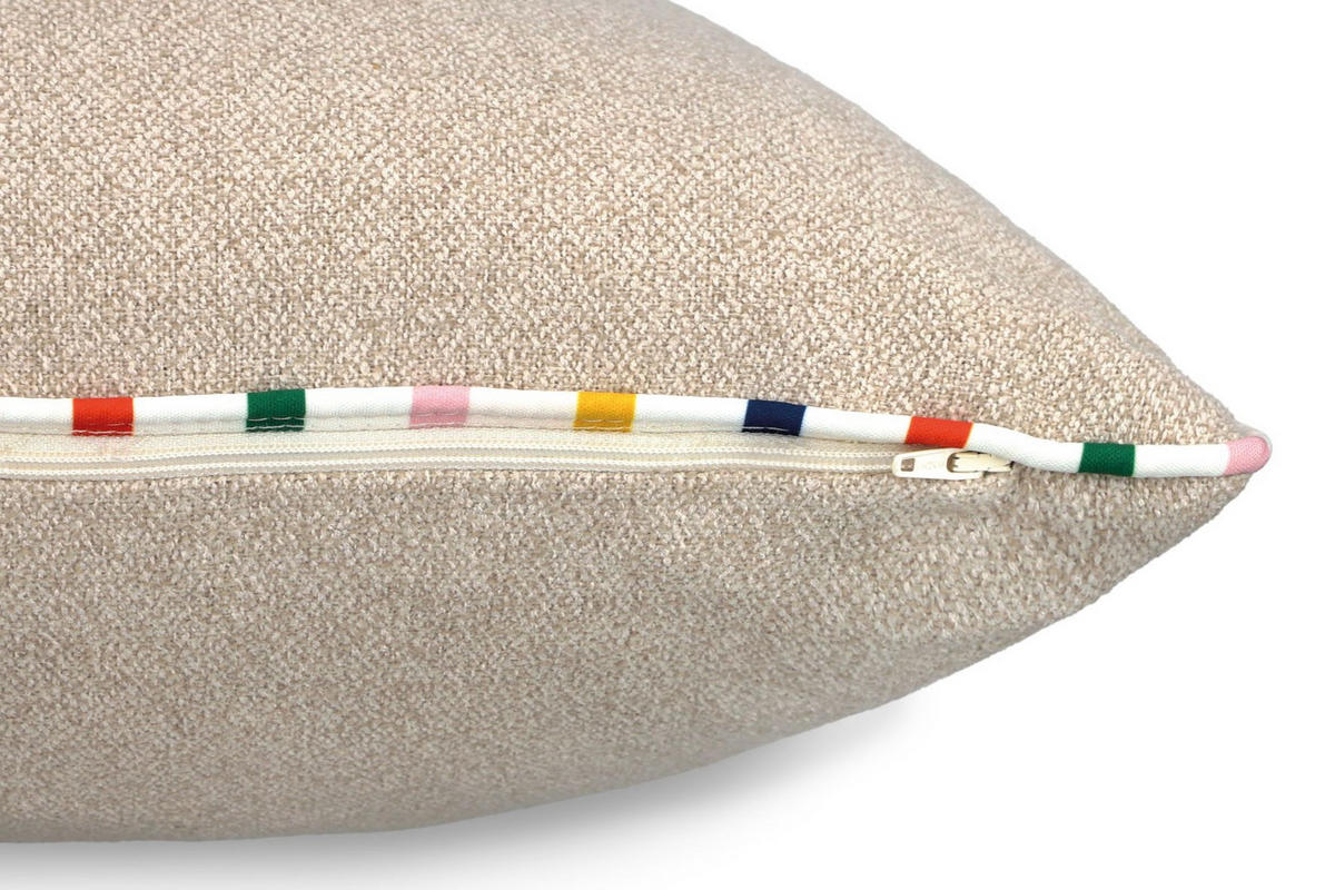 KISSENHÜLLE E-Signature  - Beige, Basics, Textil (45/45cm) - Esprit
