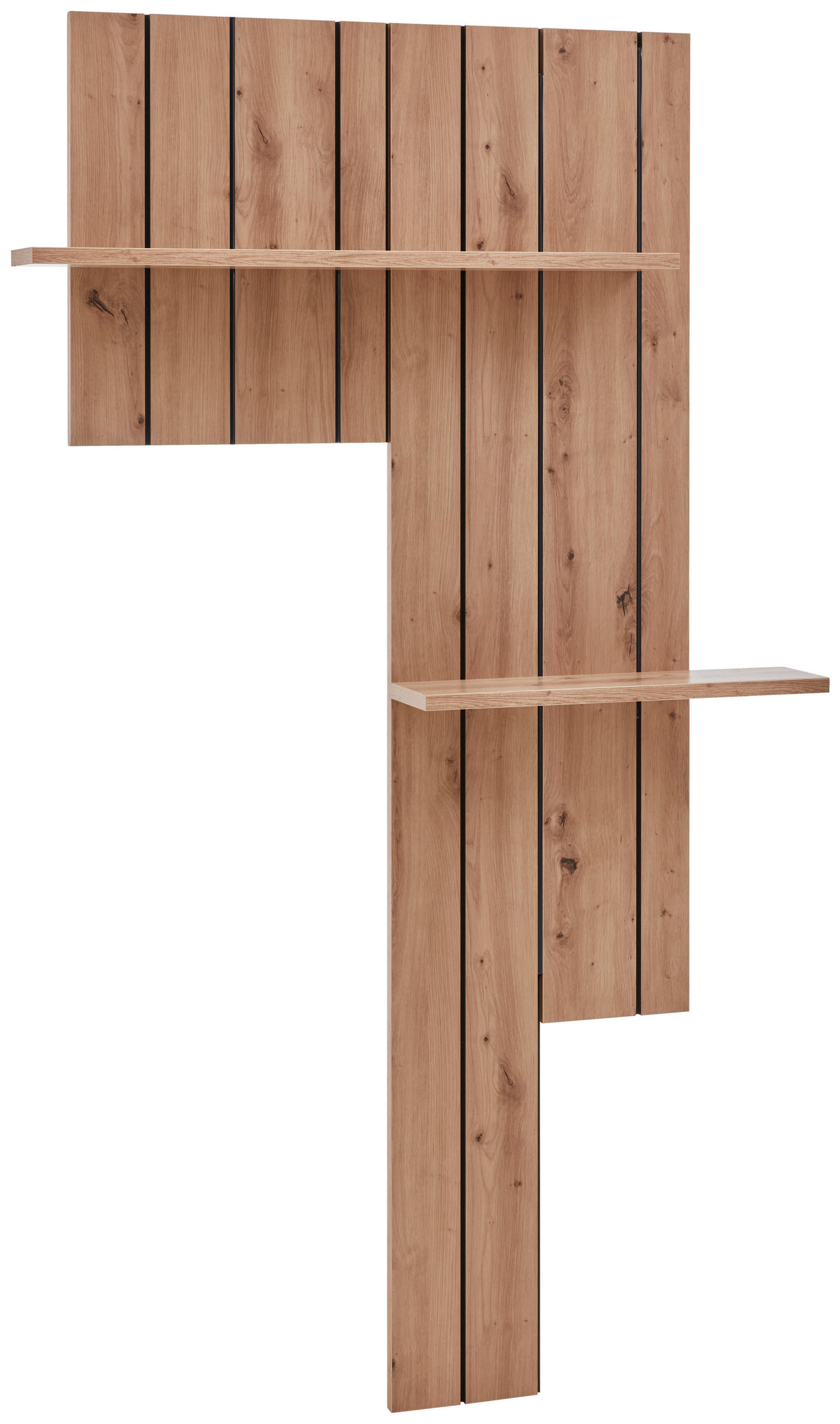 WANDPANEEL 135/198,8/18,5 cm  - Eiche Artisan, Design, Holzwerkstoff (135/198,8/18,5cm) - Stylife