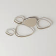 LED-DECKENLEUCHTE Acrux 90,5/52/4 cm  - Sandfarben, Design, Kunststoff/Metall (90,5/52/4cm) - Novel