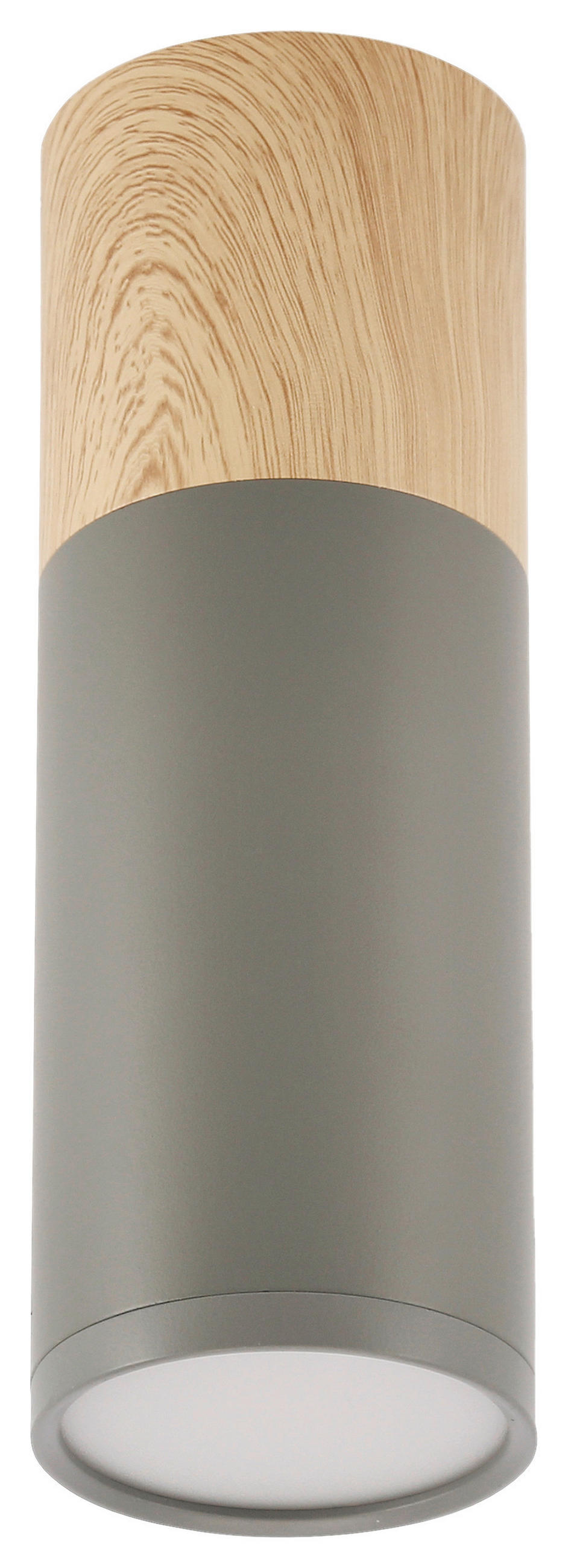 DECKENLEUCHTE    6.8/6.8/20 cm  - Grau, Natur, Metall (6.8/6.8/20cm)