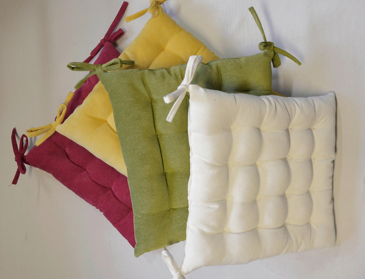 SITZKISSEN  40/40 cm   - Rot, Basics, Textil (40/40cm) - Esposa
