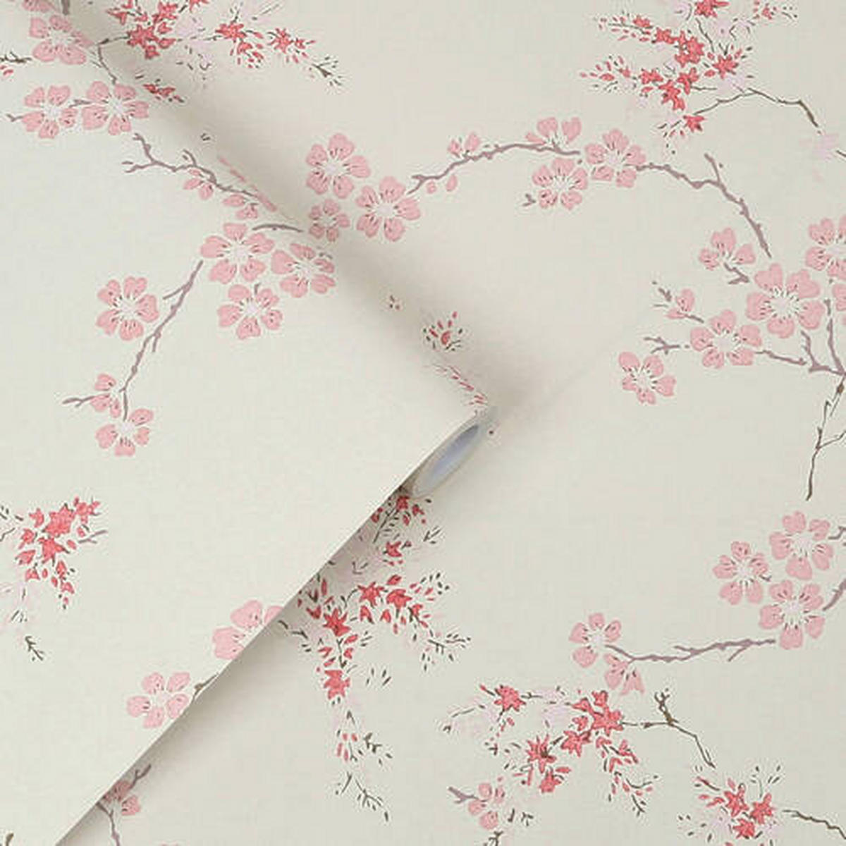 VLIESTAPETE - Pink/Beige, Basics, Papier/Kunststoff (52/1000cm)