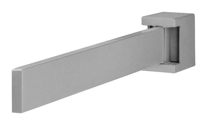 HANDTUCHHALTER Grau  - Grau, Basics, Metall (3/4,6/38,5cm) - Valdera