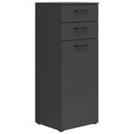 KOMMODE  in 45/115/40 cm  - Anthrazit/Schwarz, MODERN, Holzwerkstoff/Kunststoff (45/115/40cm) - Carryhome