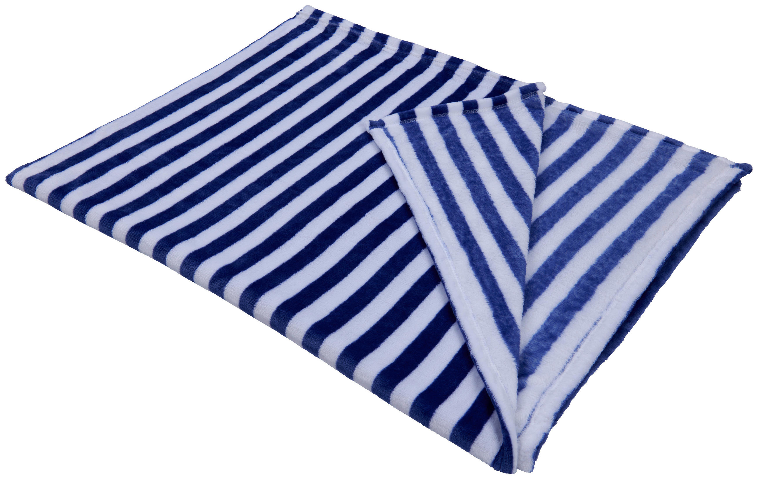 PĂTURĂ PENTRU CANAPEA 130/170 cm  - albastru/ecru, Basics, textil (130/170cm) - Novel