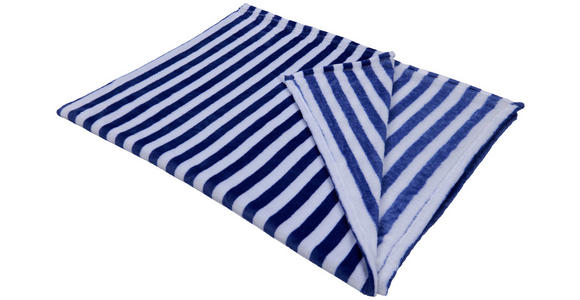 WOHNDECKE 130/170 cm  - Blau/Ecru, Basics, Textil (130/170cm) - Novel