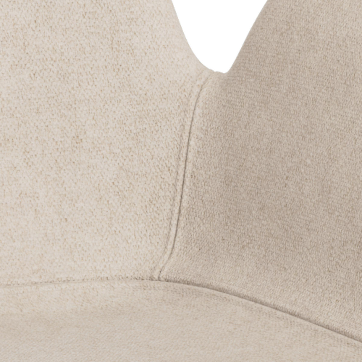 ARMLEHNSTUHL   Flachgewebe  - Sandfarben/Schwarz, MODERN, Textil/Metall (58/82,5/56cm) - MID.YOU