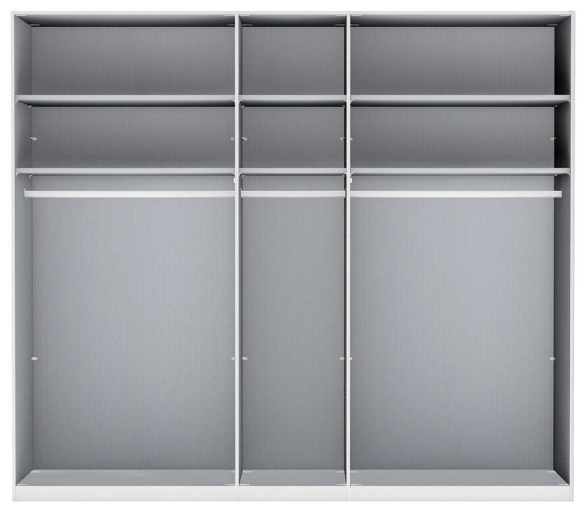 DREHTÜRENSCHRANK in Eiche Bianco, Champagner  - Schieferfarben/Eiche Bianco, Modern, Glas/Holzwerkstoff (250/216/58cm) - Novel