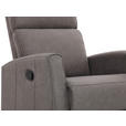 2-SITZER-SOFA Mikrofaser Grau  - Schwarz/Grau, KONVENTIONELL, Kunststoff/Textil (127/105/93cm) - Xora
