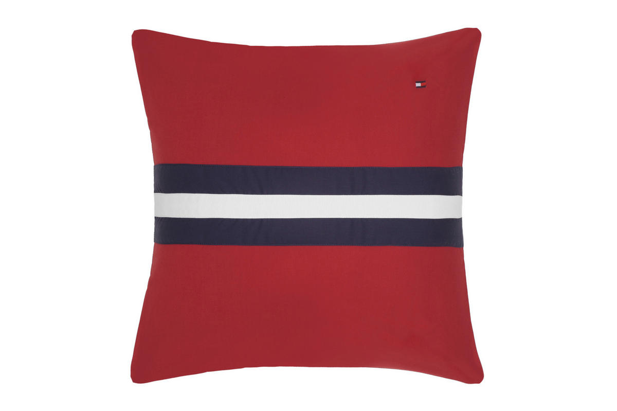DEKORATIVNA JASTUČNICA 040/040 cm  - crvena, Dizajnerski, tekstil (040/040cm) - Tommy Hilfiger