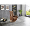 RELAXSESSEL Mikrofaser Haselnussfarben  - Eiche Bianco/Haselnussfarben, KONVENTIONELL, Holz/Textil (75/112/82cm) - Sit & More