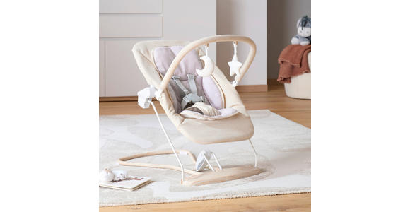 SCHAUKELWIPPE - Beige, Basics, Kunststoff/Textil (66/45/48-58cm) - My Baby Lou