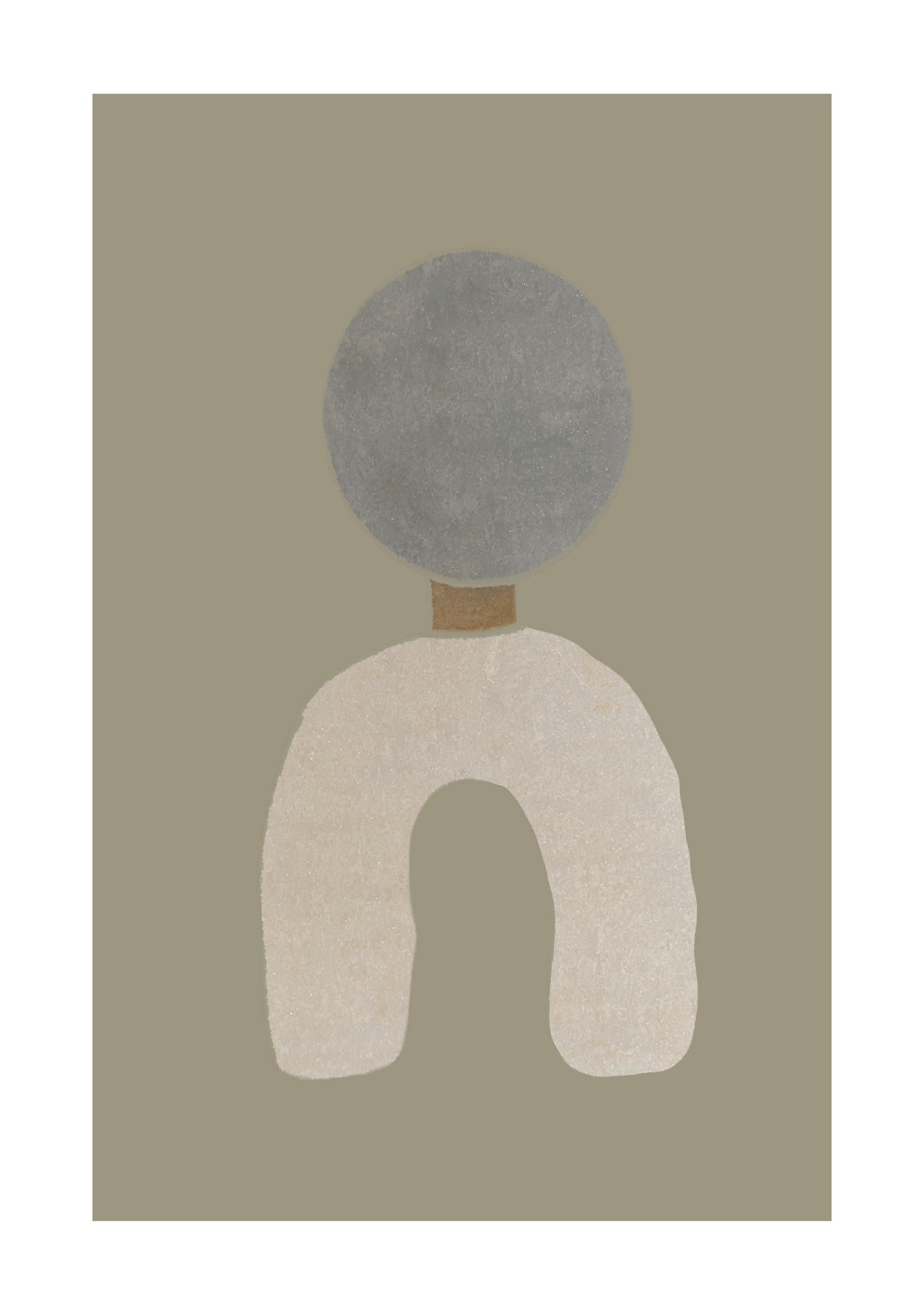 Thumbnail - Wandkraft Bild, Beige, Kunststoff, 50x70x10 cm, einfache und schnelle Anbringung, Bilder und Zubehör, Wandbilder, Sonsti...