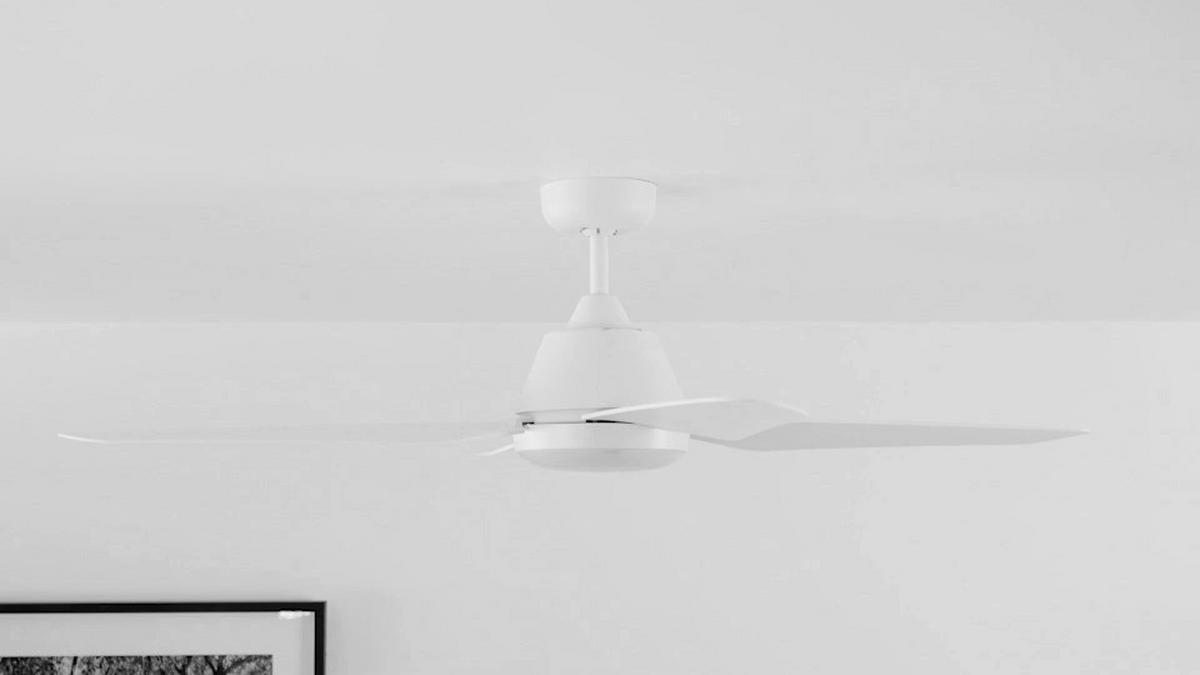 DECKENVENTILATOR  122/33 cm    - Weiss, Design, Kunststoff (122/33cm) - P & B