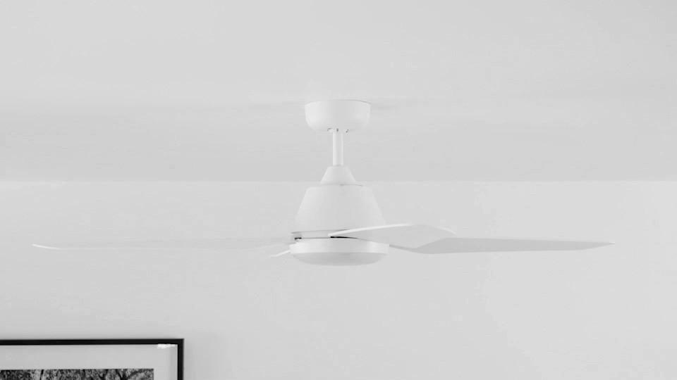 Thumbnail - P & B Deckenventilator Lucci AIR Aria, Kunststoff, F, 33 cm, Fernbedienung, Sommerbetrieb, Winterbetrieb, geräuscharm, e...