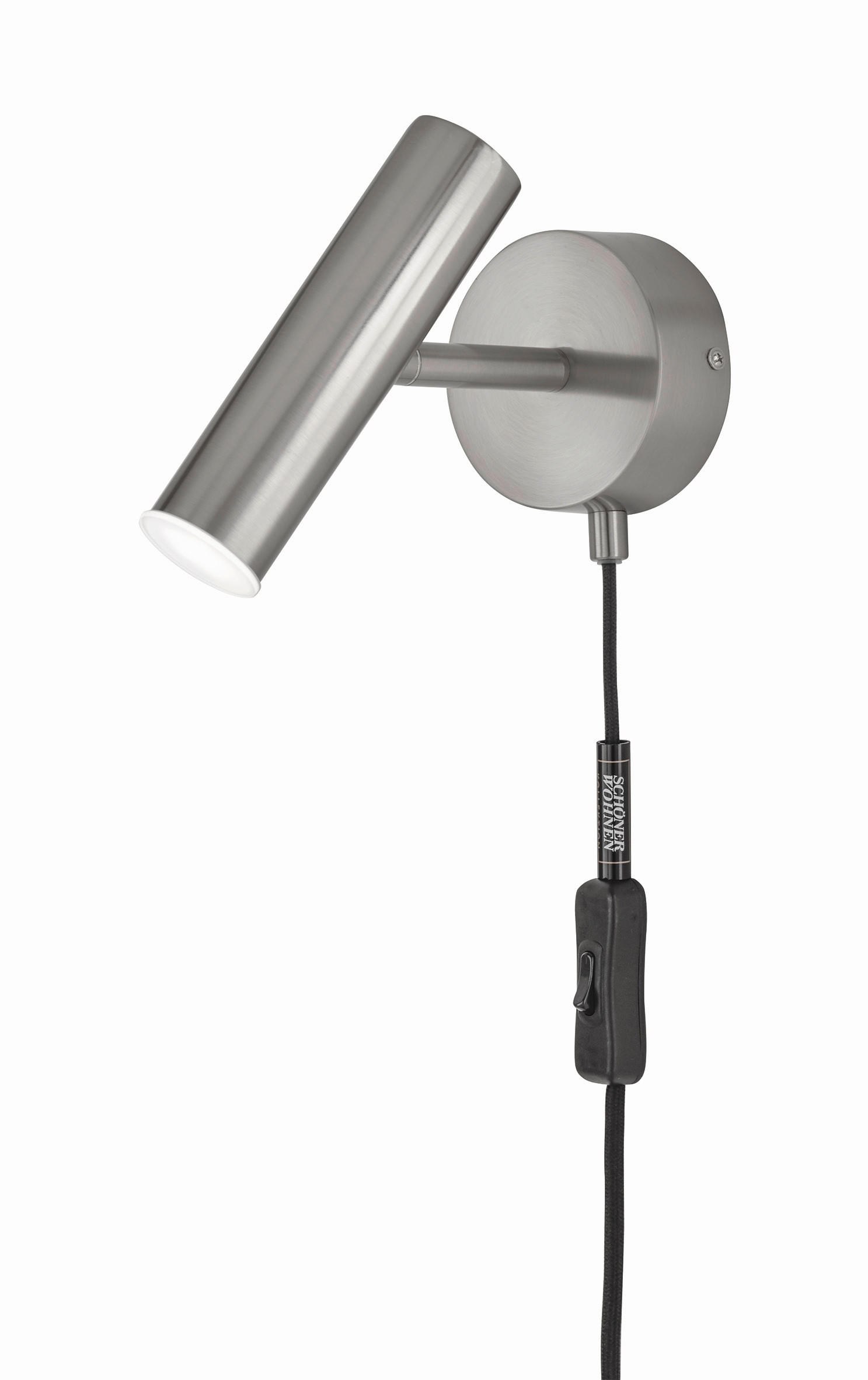 Schöner Wohnen Led-Wandleuchte Stina Nickel 10x17 cm