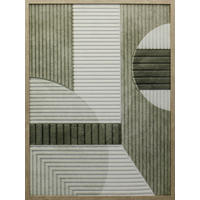 LEINWANDBILD Abstraktes 50/70 cm  - Naturfarben/Grün, Trend, Holzwerkstoff/Kunststoff (50/70cm) - Monee