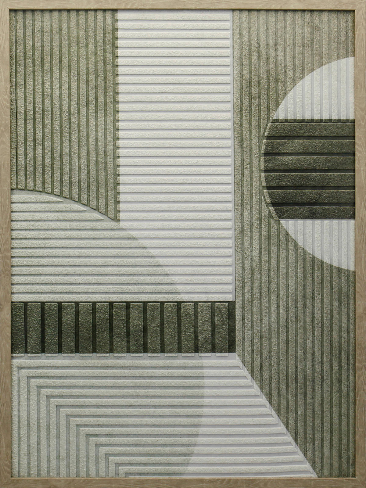 LEINWANDBILD Abstraktes 50/70 cm  - Naturfarben/Grün, Trend, Holzwerkstoff/Kunststoff (50/70cm) - Monee