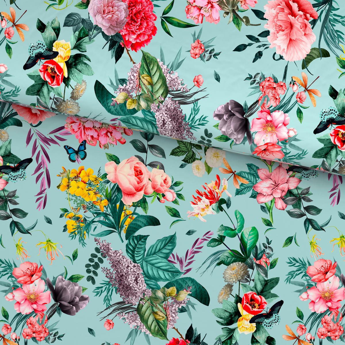 BETTWÄSCHE Satin 140/200 cm  - Multicolor, KONVENTIONELL, Textil (140/200cm) - Esposa