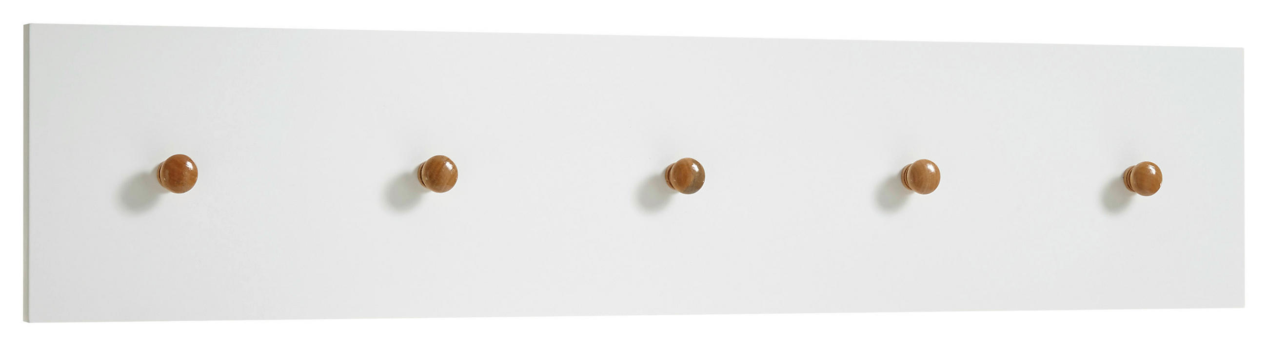 GARDEROBENLEISTE in Asteiche Weiss, Eichefarben - Weiss/Eichefarben, Design, Holz/Holzwerkstoff (97/15/2cm)