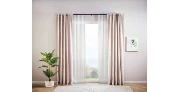 FERTIGVORHANG  blickdicht  140/245 cm   - Beige, KONVENTIONELL, Textil (140/245cm) - Dieter Knoll