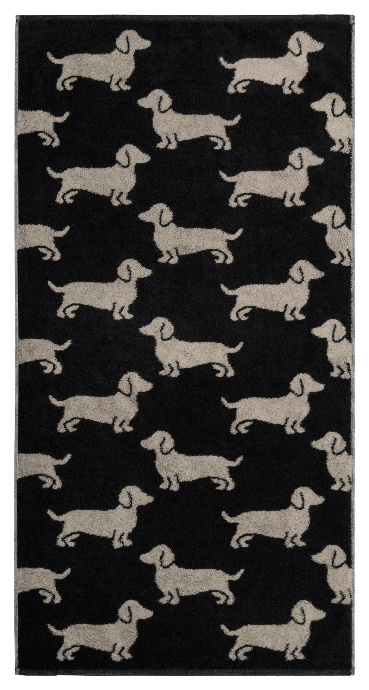 OSUŠKA DO SPRCHY, 80/150 cm, černá, béžová - černá/béžová, Basics, textil (80/150cm) - Cawoe