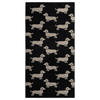 OSUŠKA DO SPRCHY, 80/150 cm, černá, béžová - černá/béžová, Basics, textil (80/150cm) - Cawoe
