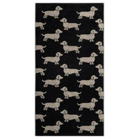 UTERÁK, 80/150 cm, béžová, čierna - čierna/béžová, Basics, textil (80/150cm) - Cawoe