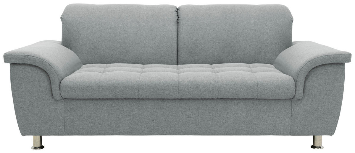 2-SITZER-SOFA  in Webstoff Mintgrün  - Chromfarben/Mintgrün, KONVENTIONELL, Textil/Metall (190/81/105cm) - MID.YOU