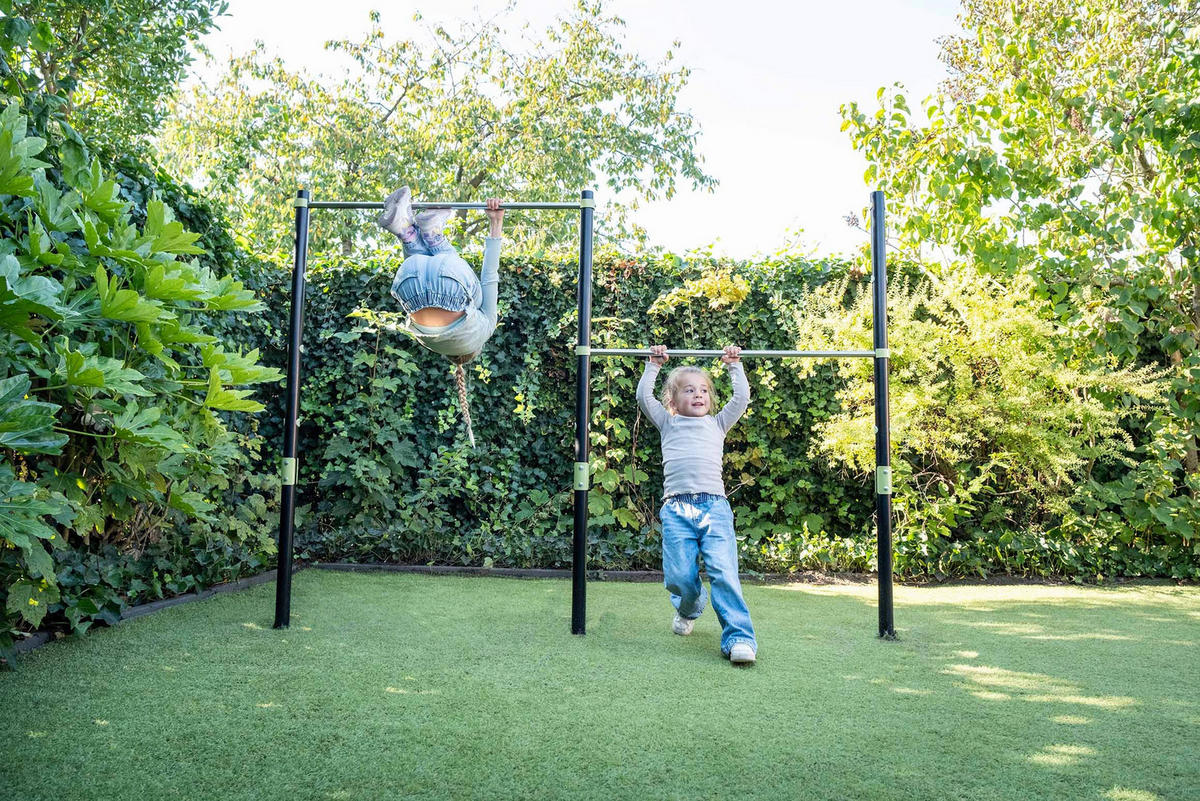 KLETTERGERÜST - Schwarz/Hellgrün, MODERN, Metall (225/154/10cm)